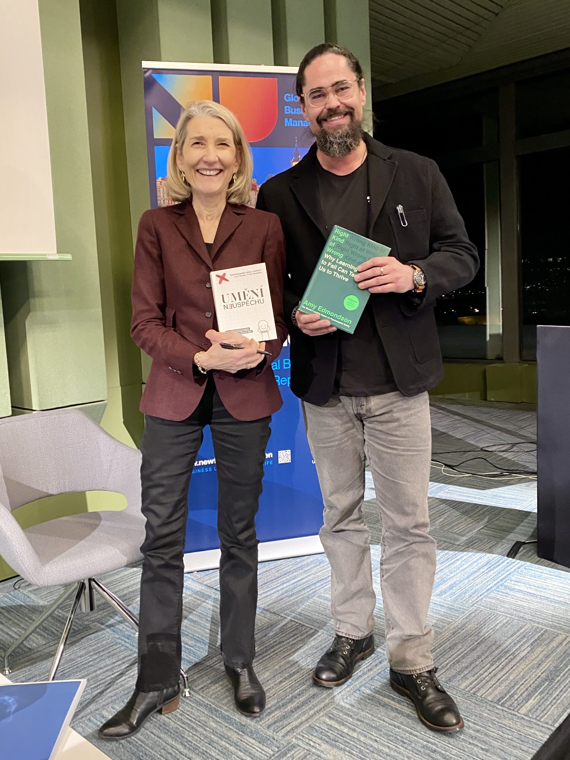 Amy Edmondson with Tomas Studenik