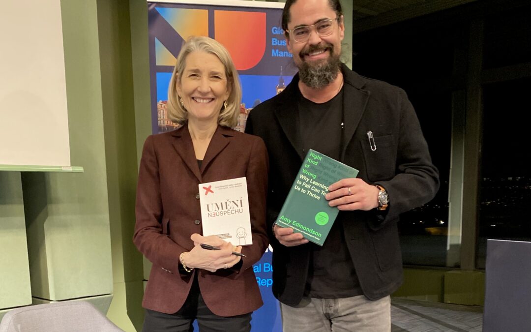 Tomáš Studeník v panelu s Amy C. Edmondson z Harvardu